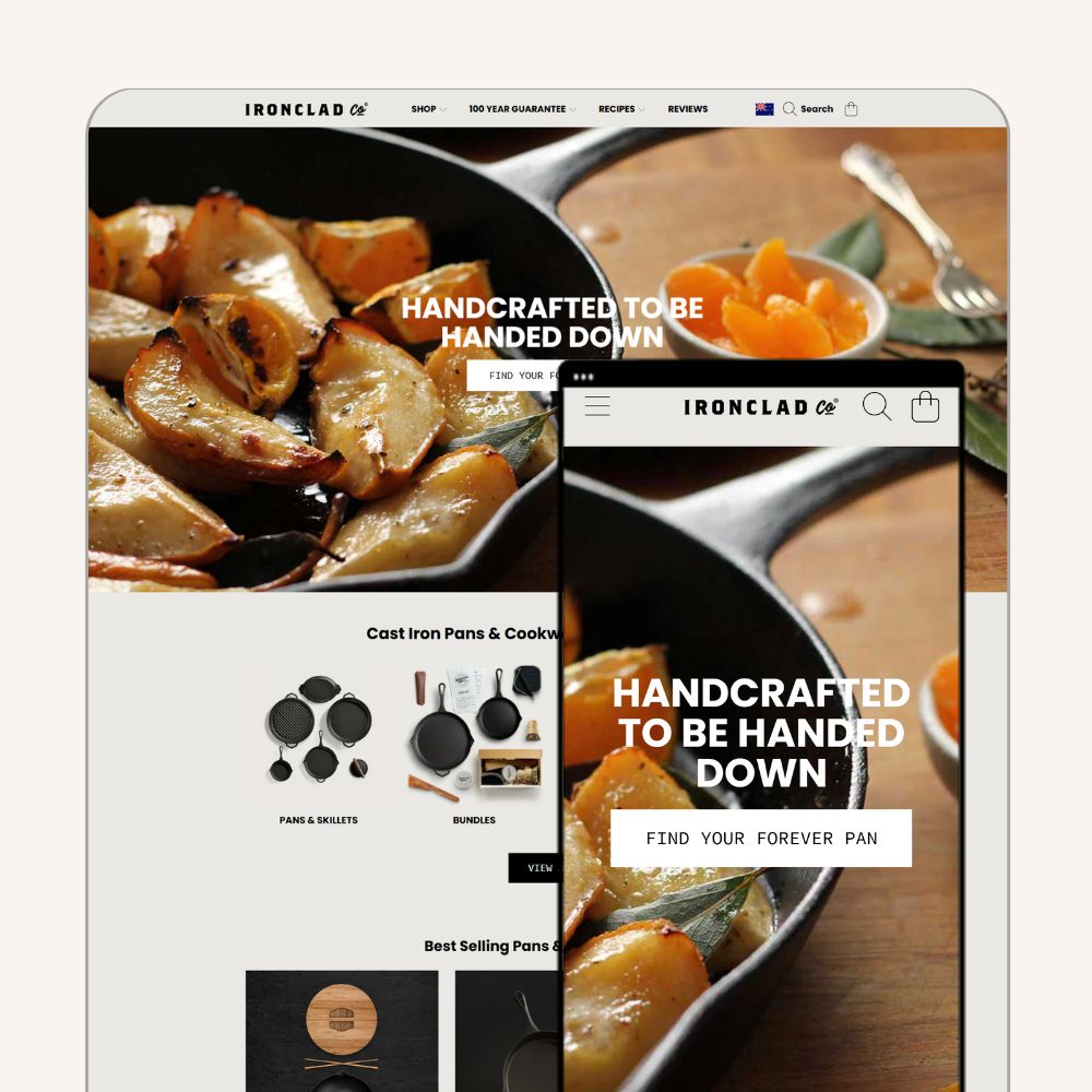 Ironclad Pan Co - Website Refresh