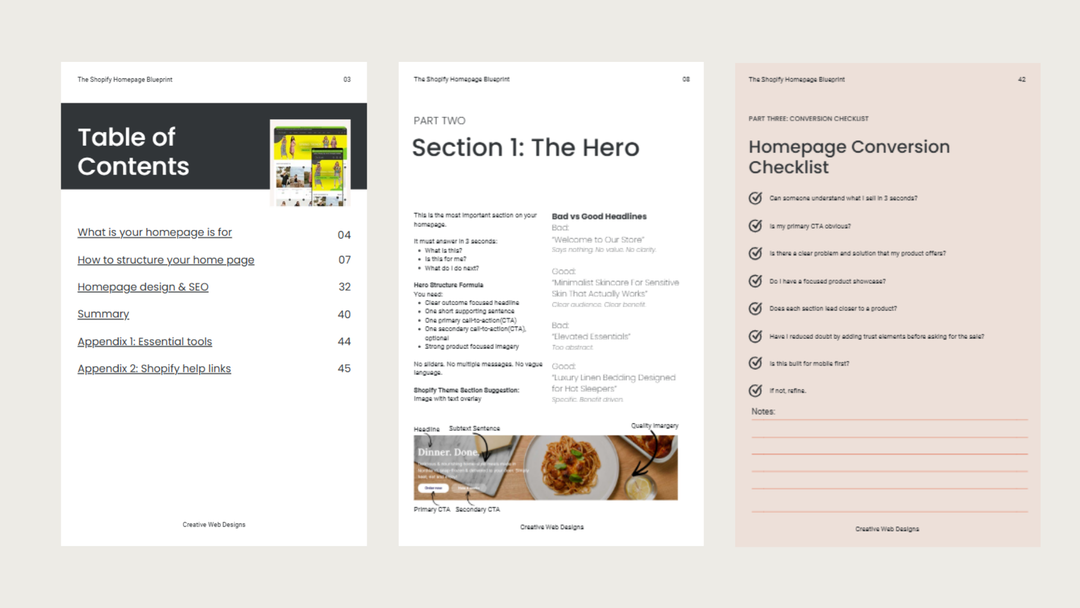 The Home page & Product Page Blueprint Bundle